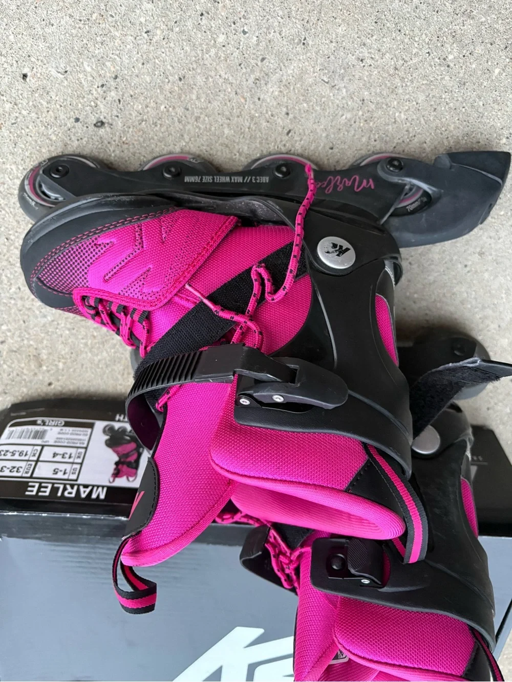 K2 Marlee Girls' Adjustable Pink Inline Skates